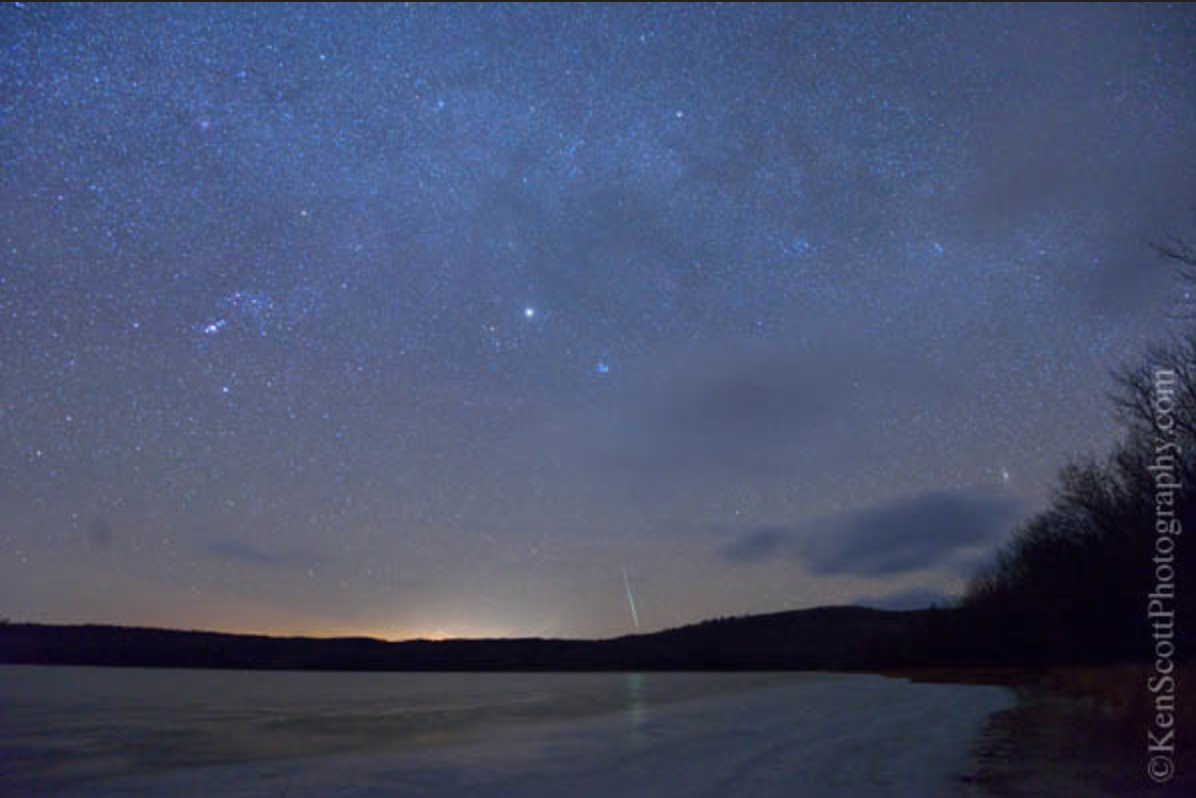 Geminid Meteor by Ken Scott Photography