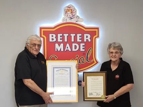 Salvatore “Sam” Cipriano with sister Cathy Gusmano