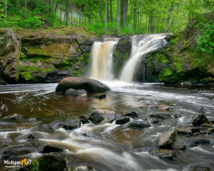 Root Beer Falls near Wakefield by Michigan Nut Photography