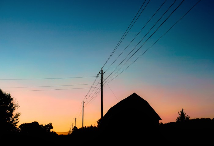 Morning Barn Silhouette by TP Mann