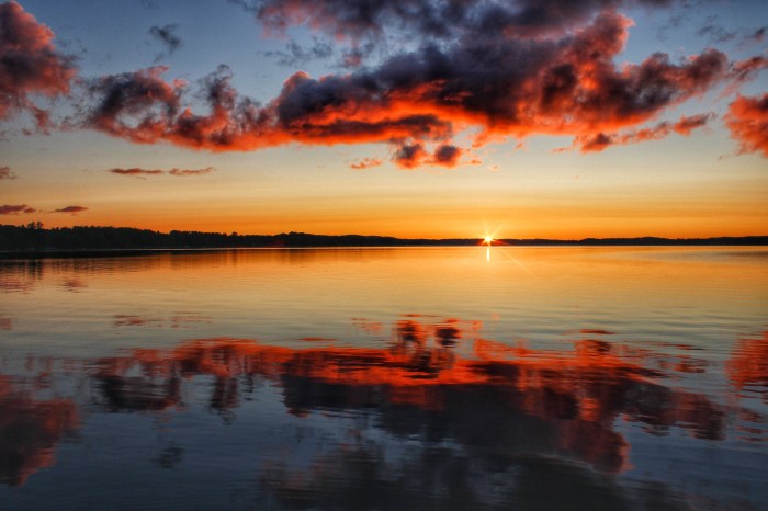 Sunrise Reflection Bear Lake Michigan by Mike Carey