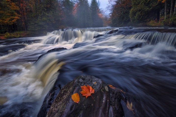 Misty Bond Falls by Yanbing Shi