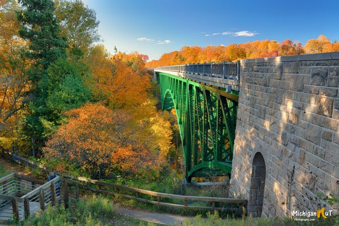 Peak Colors at the Cut River Bridge by Michigan Nut Photography