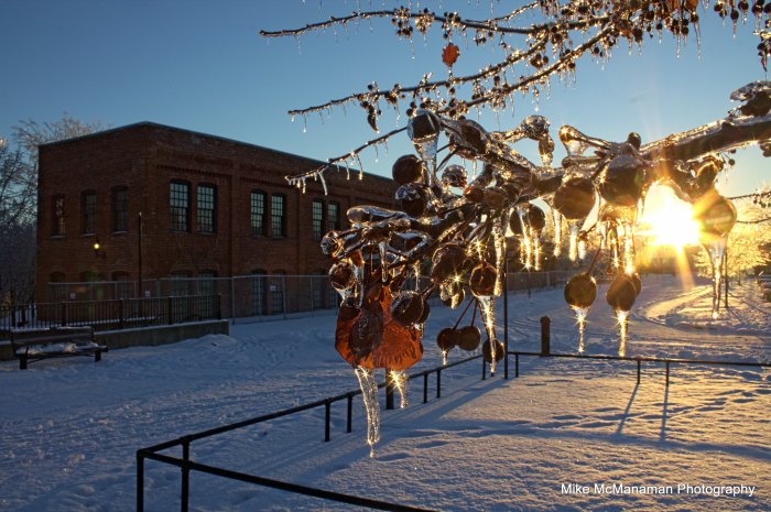 Water Street During an Ice Storm by Mike McManaman
