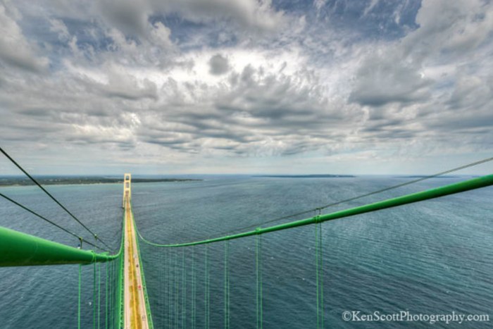 View from the Top of the Mackinac Bridge by Ken Scott Photography.jpg