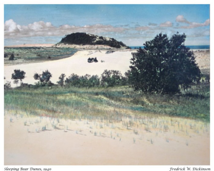 Sleeping Bear Dunes 1940 by Fredrick W Dickinson