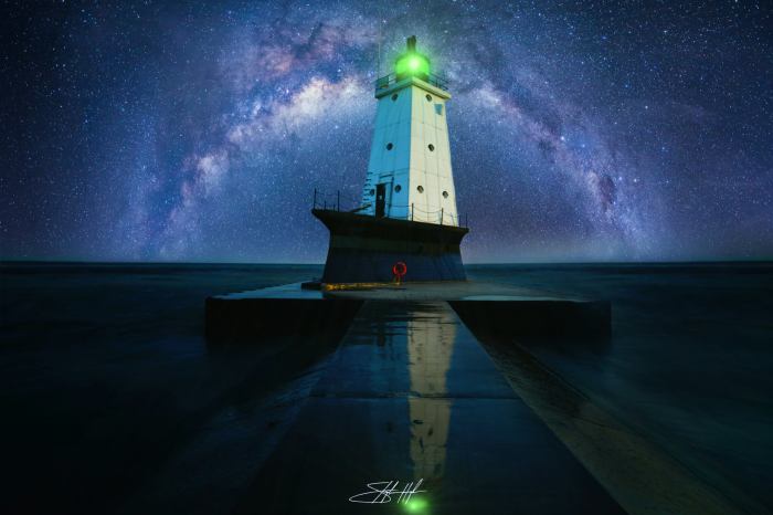 Ludington Lighthouse by S Hughes Photos