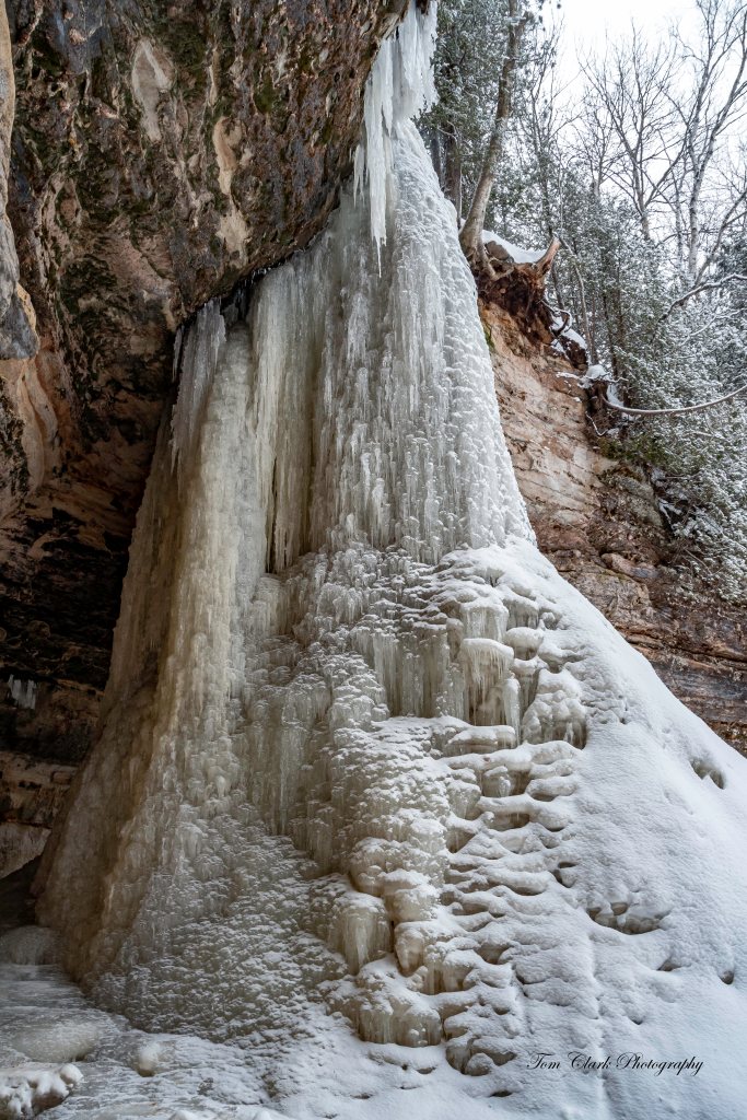 Frozen Munising Falls, Michigan by Tom Clark