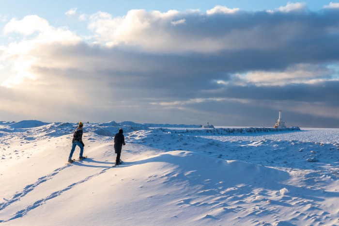 McLain State Park Snowshoeing by Nathan Miller