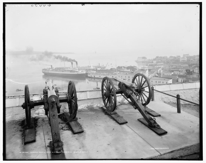 Looking Down from Old Fort Mackinac