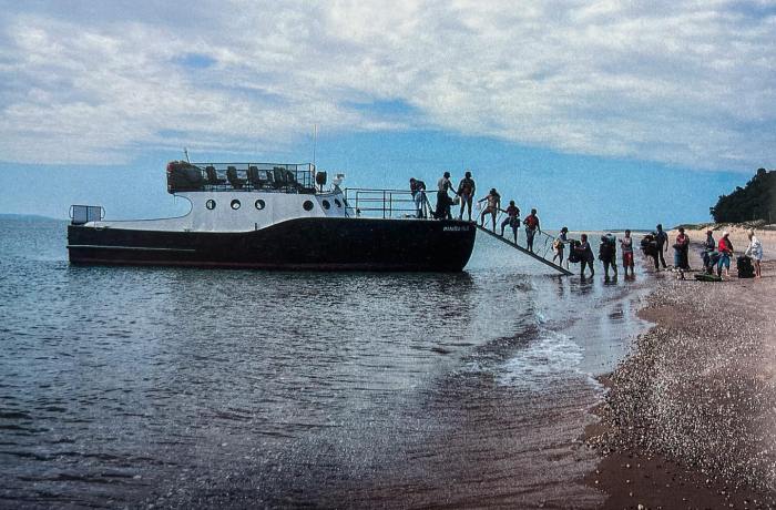 Manitou Isle Unloading by Manitou Island Transit