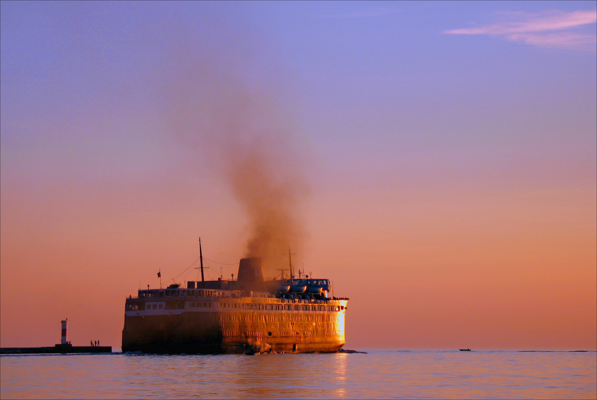 Steaming into Sunset by Diann*