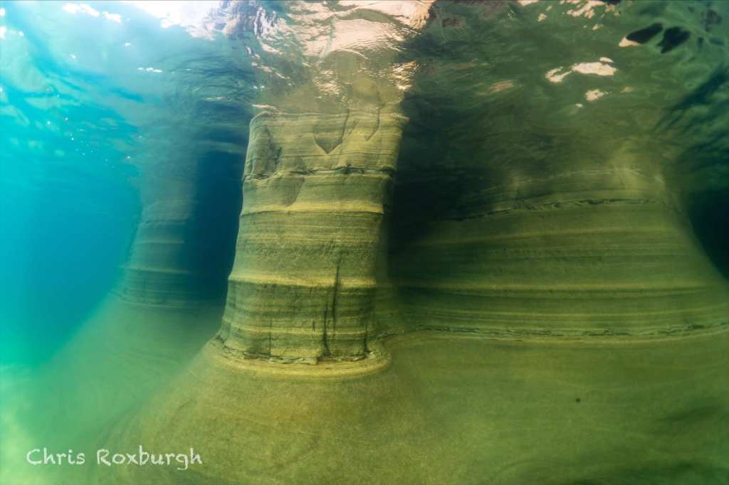 Underneath Miners Castle by Chris Roxburgh