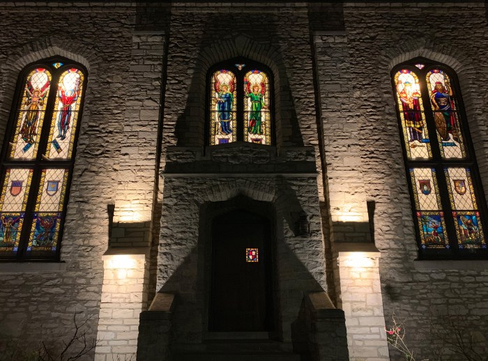 Stained Glass Windows at Mariners Church in Detroit
