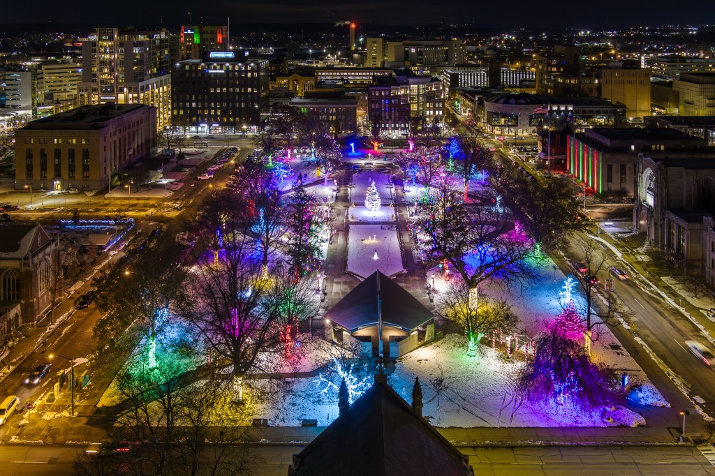Above Kalamazoo's Bronson Park by William Dolak