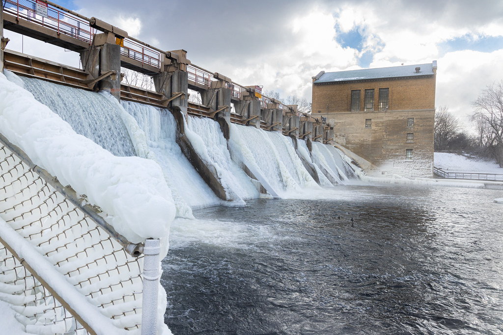 Barton Dam - Cold by Bruce Bertz