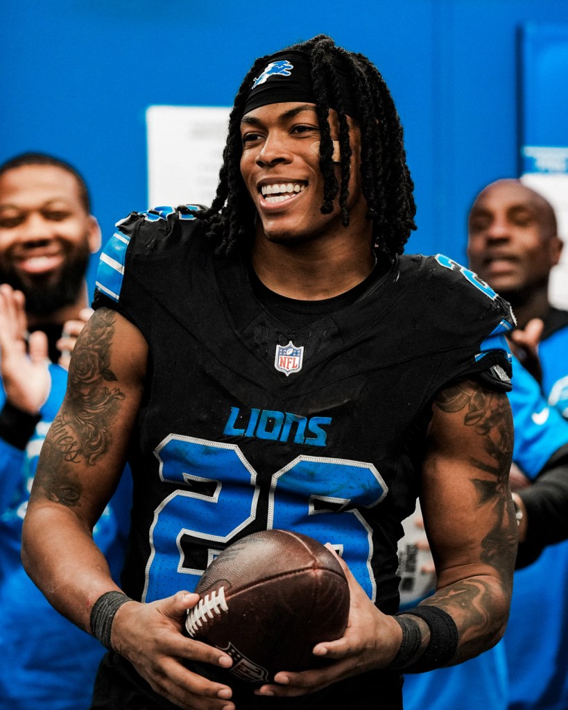 Jahmyr Gibbs by Detroit Lions