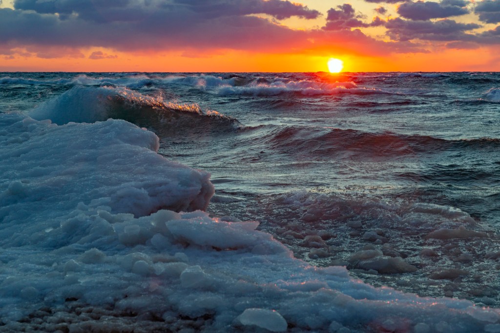 Winter Sunshine Waves by Matt Kazmierski