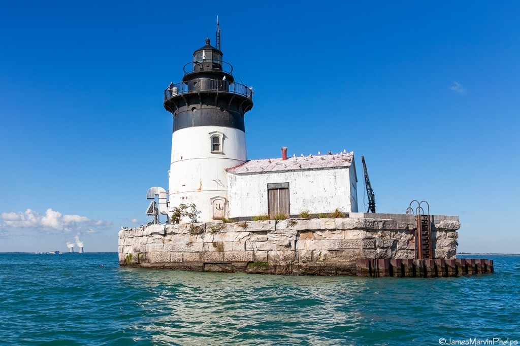 Detroit River Lighthouse by James Marvin Phelps