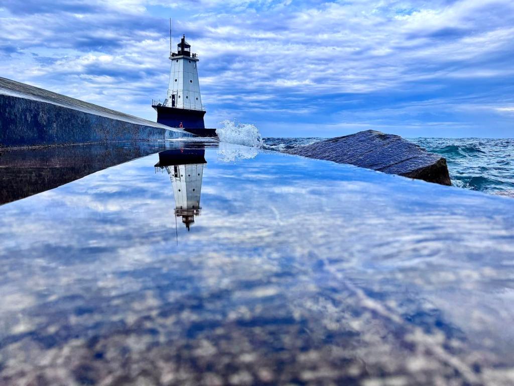 Ludington North Breakwater Light by Todd and Brad Reed Photography