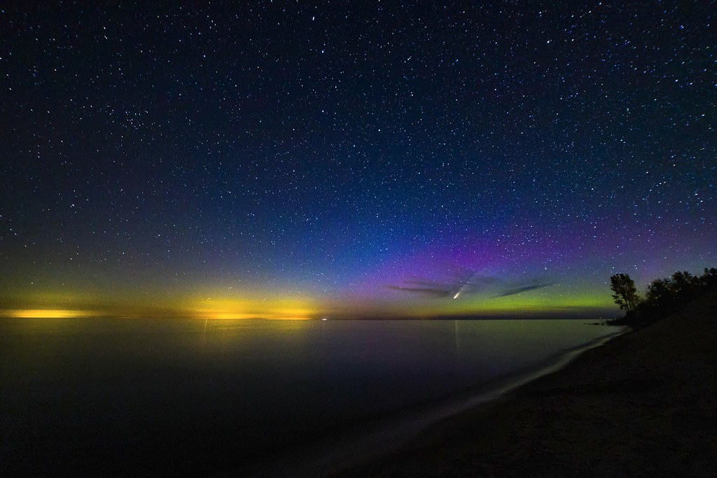 Northern Lights and Comet Neowise by Gary Syrba