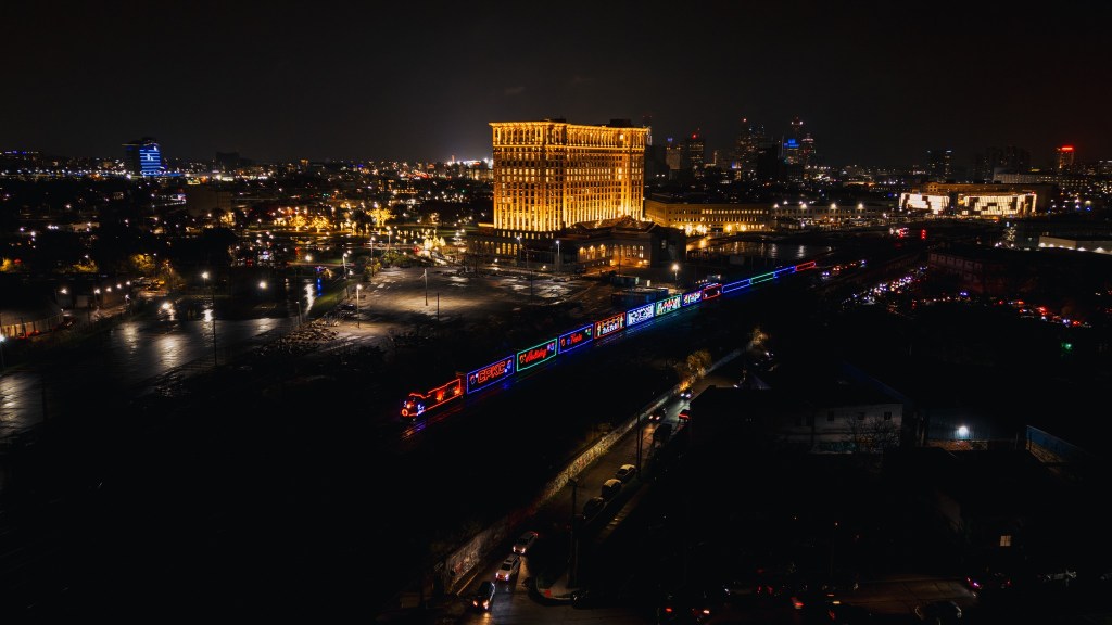 Holiday Train Rolling through Detroit by Craig Hensley Photography
