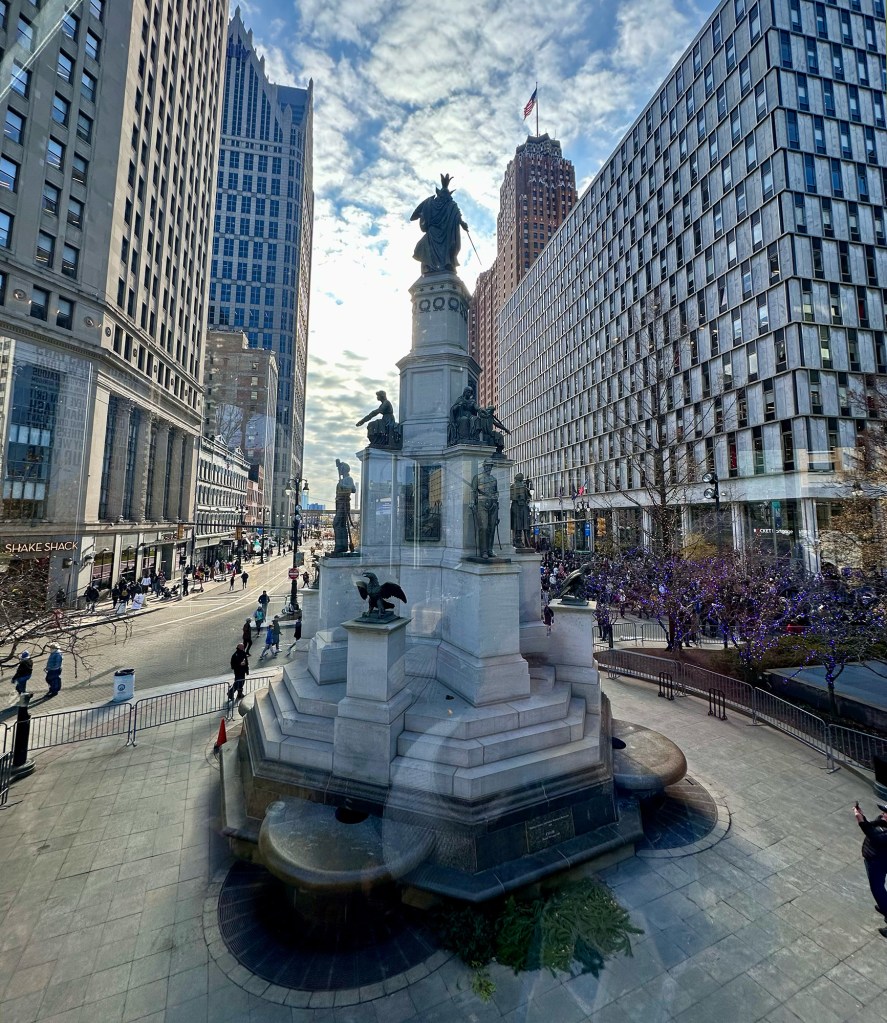 Michigan Soldiers & Sailors Monument at Campus Martius by Andrew McFarlane