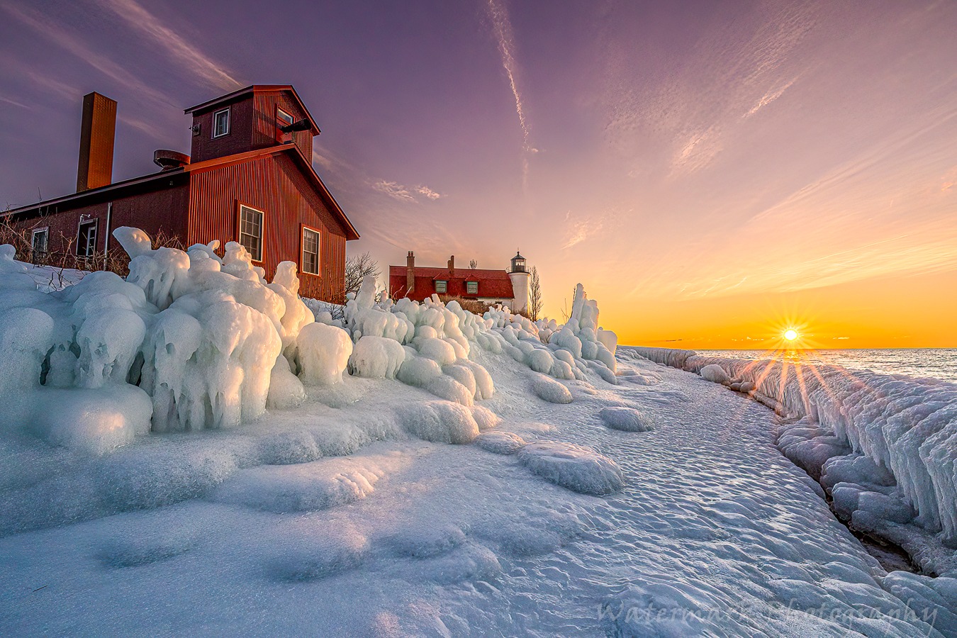 Point Betsie Sunset by Watermark Photography