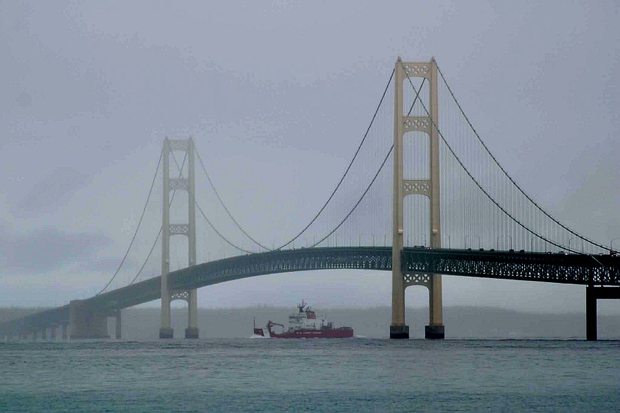 USCG Cutter Mackinaw with a load of Christmas Trees by MightyMac.org