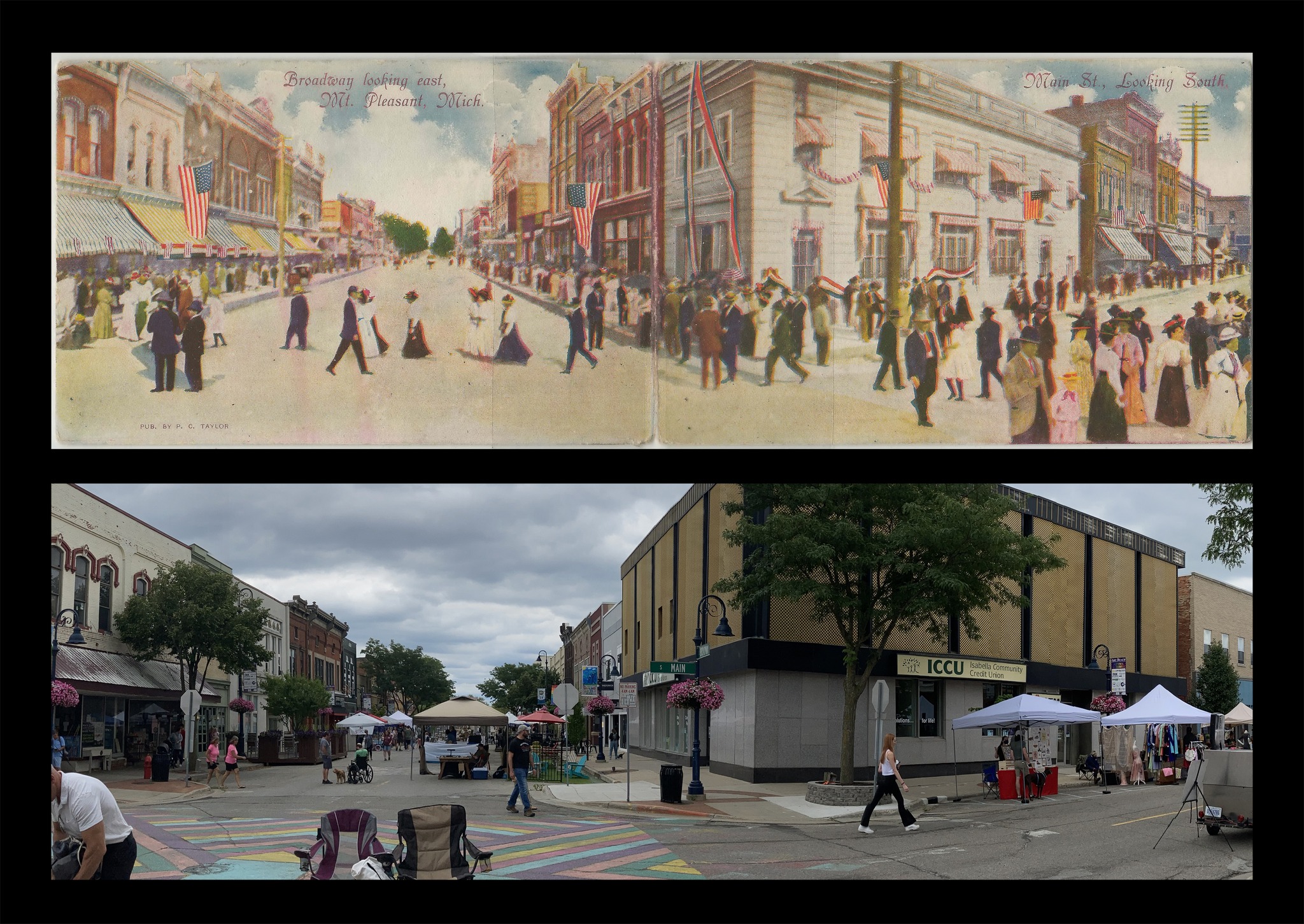 Downtown Mt Pleasant by Rephotographing Michigan