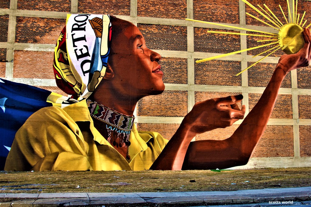 Let the sun shine bright on the city by Scott Laidlaw