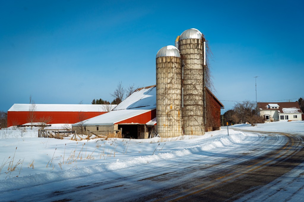 Twin Silos by Mark Smith